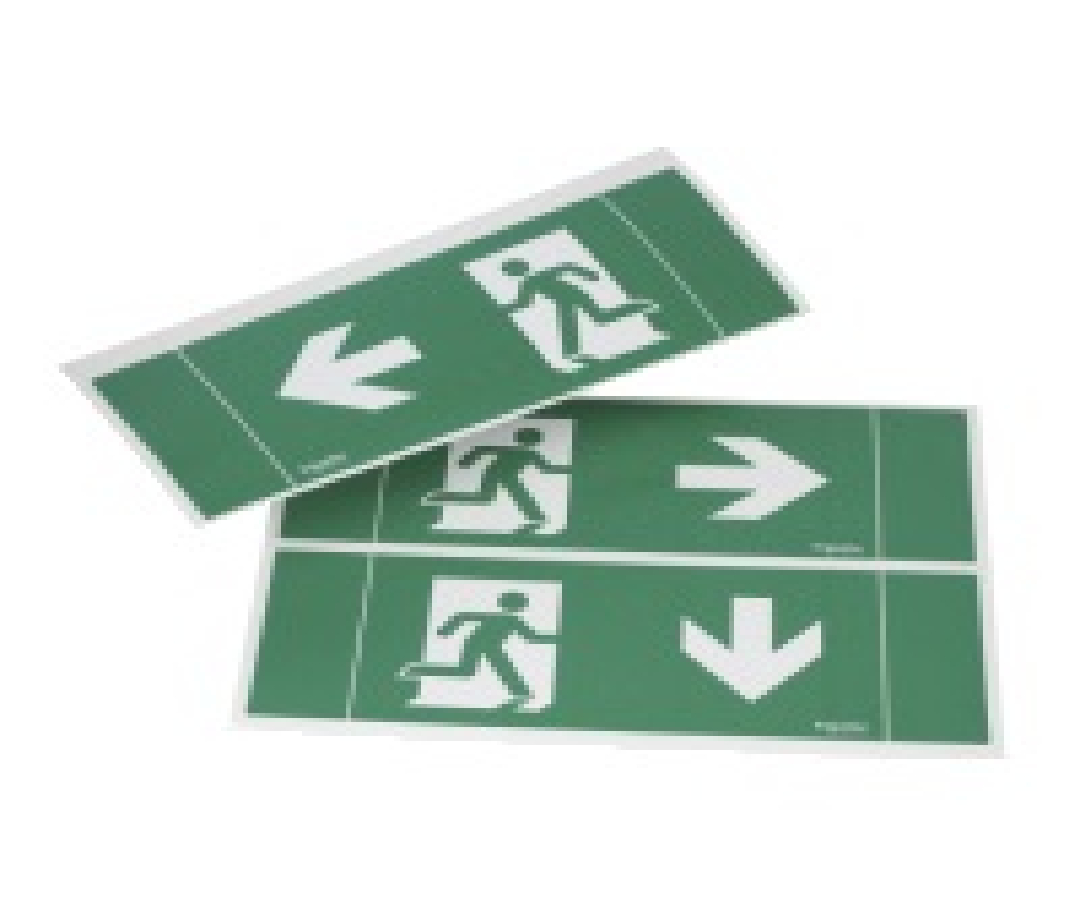 ISO Pictogram Stickers for Exiway Easyled (Emergency Lighting Fixture