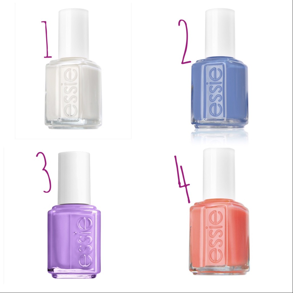 nail colour(s) of the week {essie's spring mani & stepbystep} a