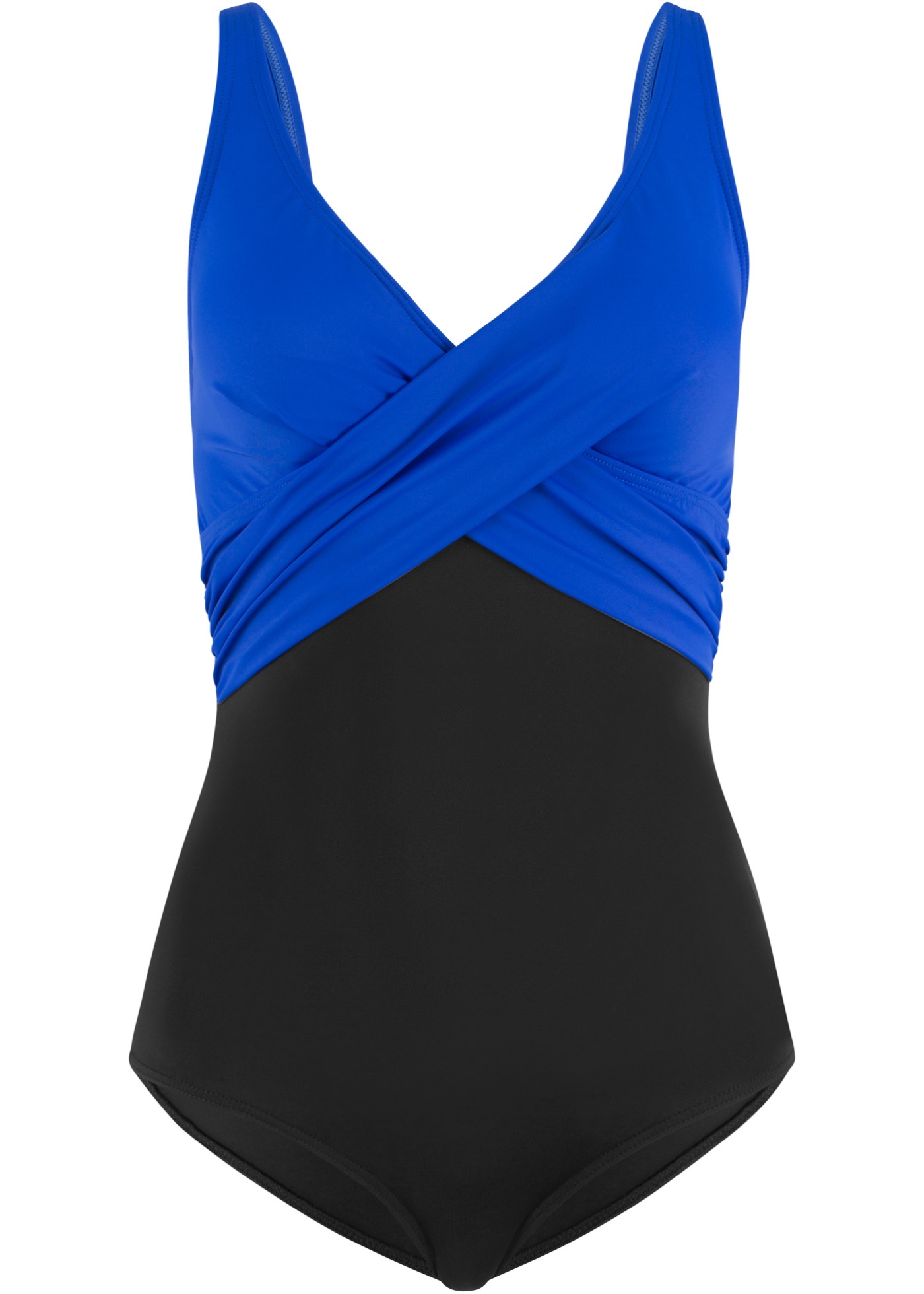 Nachhaltiger Badeanzug Gr 42 Schwarz Royalblau DamenSchwimmanzug