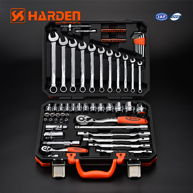 Harden Dr. Socket Set 1/2 Inch & 1/4 Inch 77 Pcs./set. Vehicle Tools