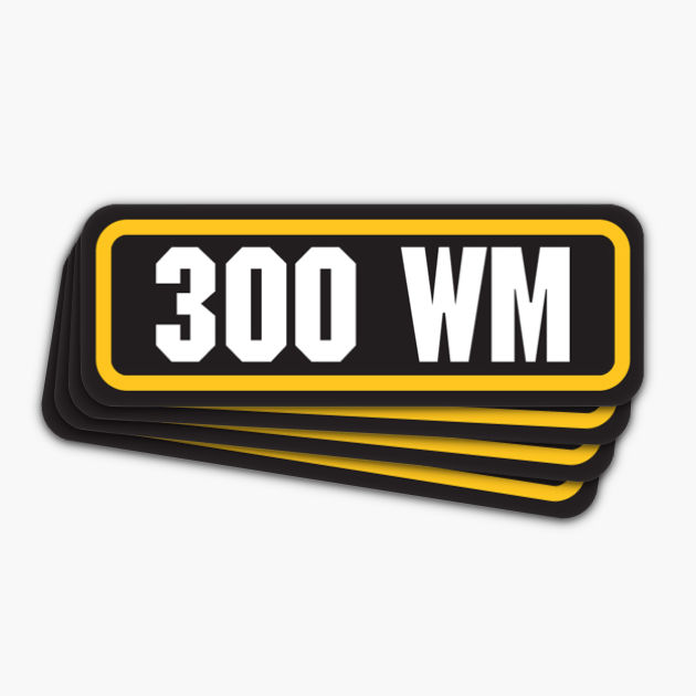 “300 WM” Ammo Label (4Pack) AZ House of Graphics