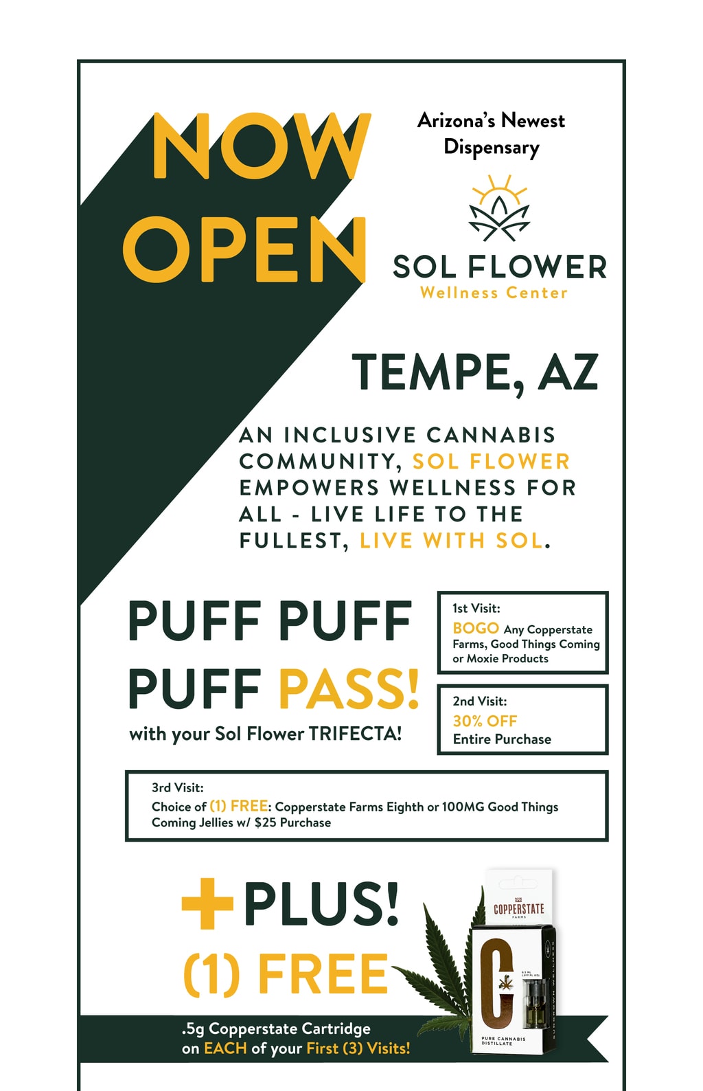 Grand Opening Deals This Weekend Sol Flower