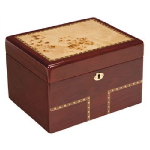 Wood Cremation Urns Burlwood Treasure Chest Urn