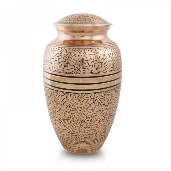 Wood Cremation Urns Copper Oak Cremation Urn Large