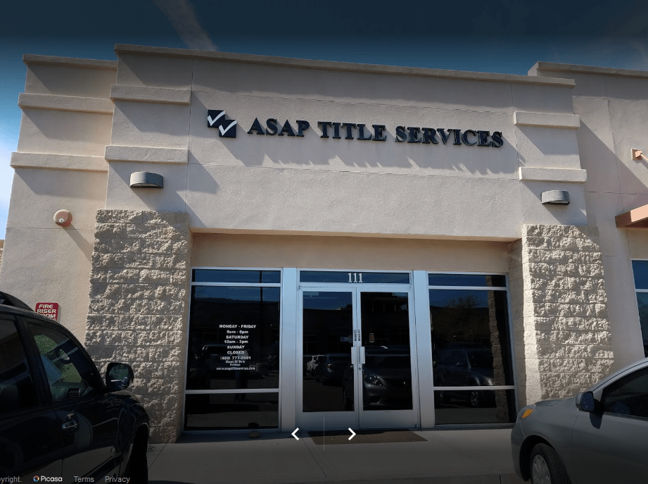 ASAP Title Services Inc Motor Vehicle Providers Association