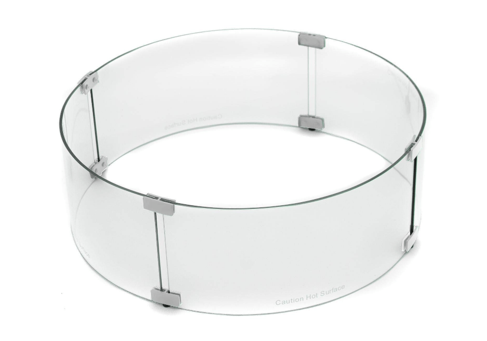 Fire Pit Round Glass Wind Screen Fire Pit Parts Patio Heater Parts