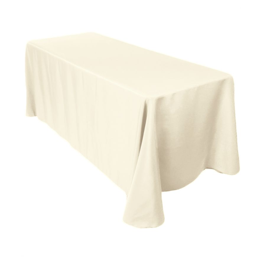 70 x 144 Ivory Table Cloth AZ Reliant Catering Equipment Hire