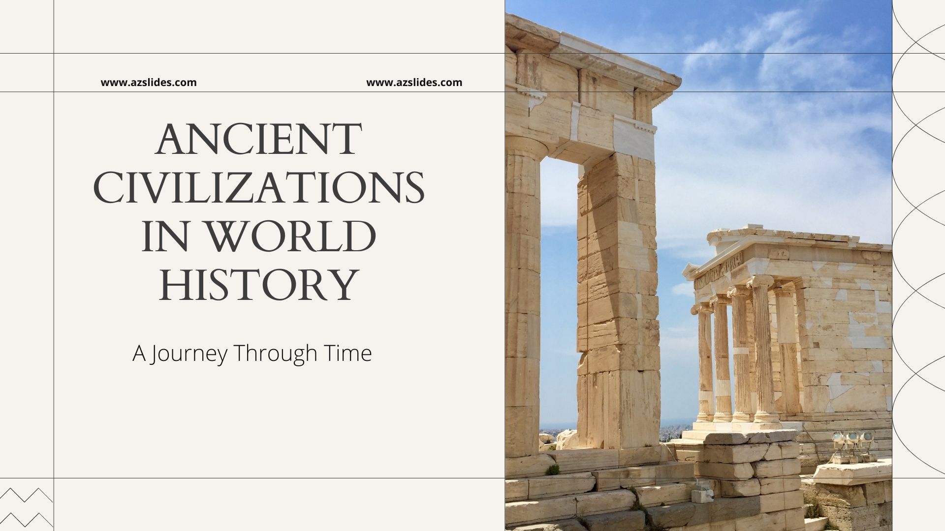 Ancient Civilizations in World History Free Powerpoint Template