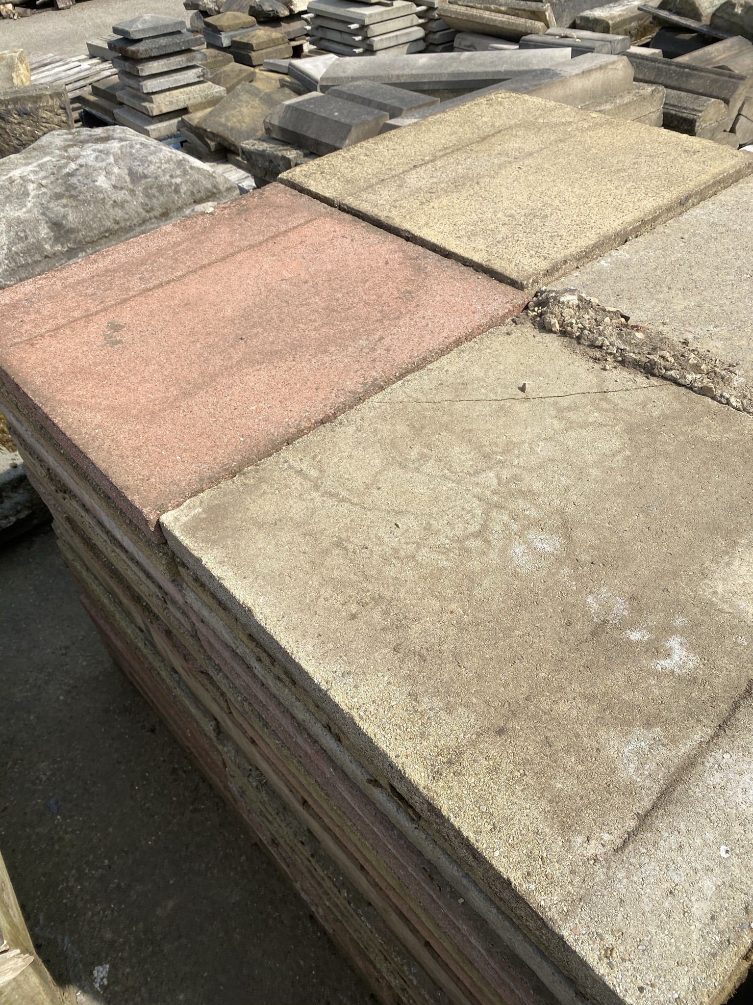 Reclaimed Concrete Paving Slab 2' x 2' Aztec Stone