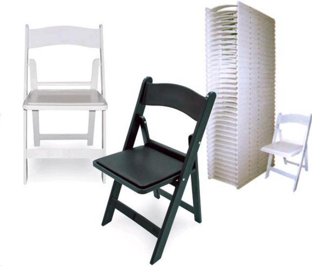 Resin folding chairs rentals Houston TX Where to rent resin folding