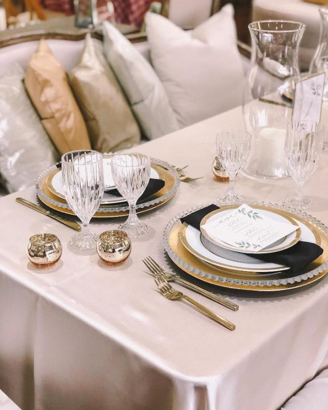 Linen cashmere satin rentals Houston TX Where to rent linen cashmere