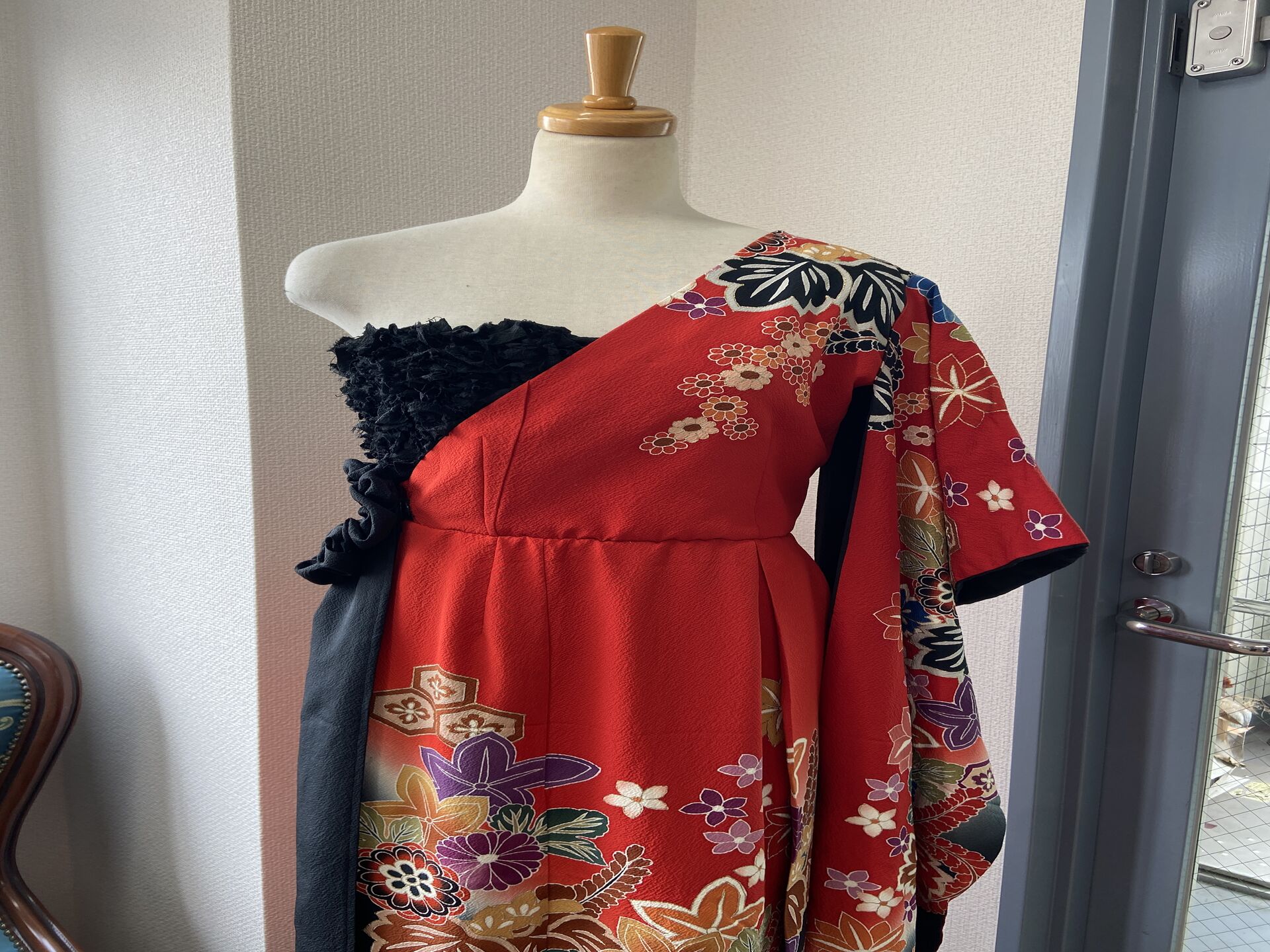 振袖からの着物ドレス作ったよー‼️東京着物リメイクazu ブログ 東京の着物リメイクならazu着物リメイク南青山