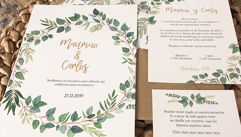 ¿Cómo escribir mis invitaciones de boda? Azul Cielo