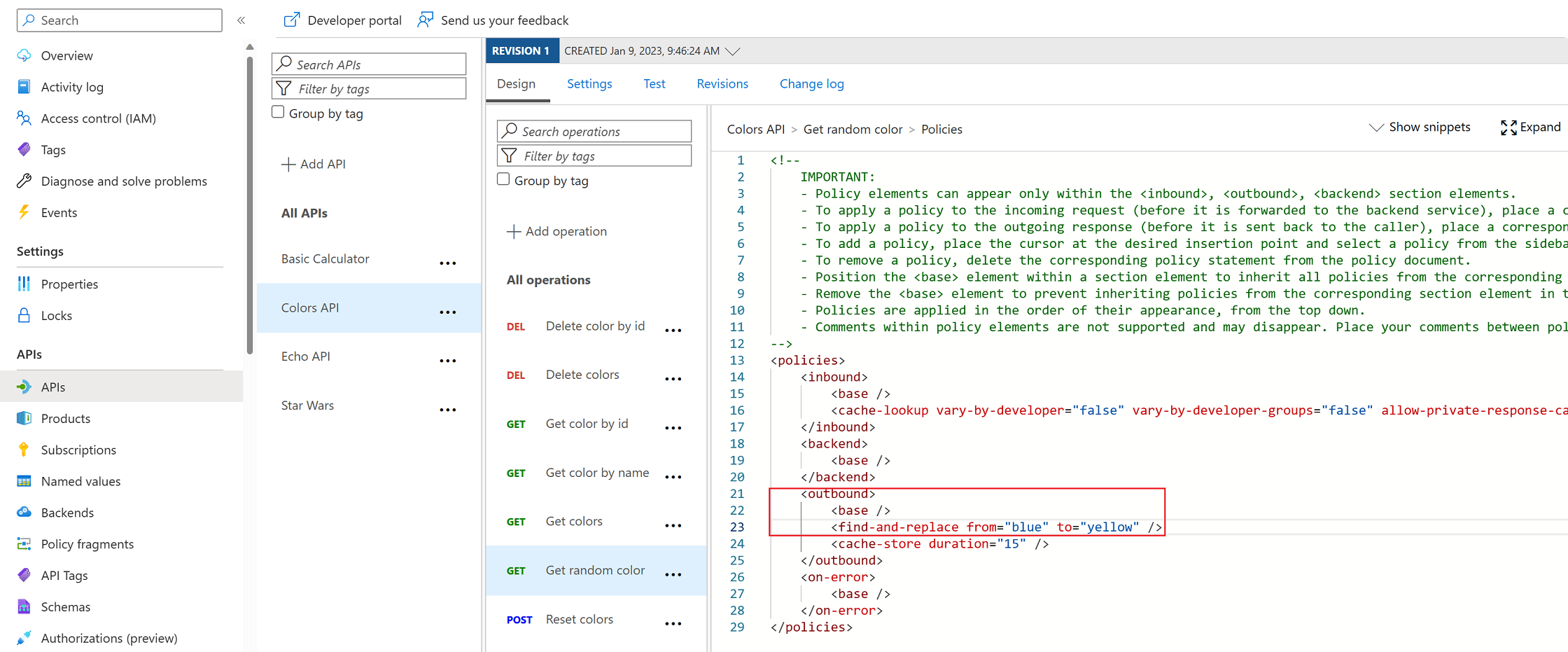 Transformation policies Azure API Management Hands on Lab