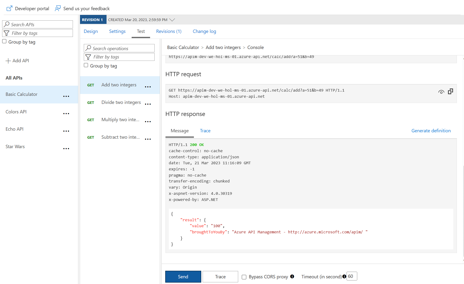 Transformation policies Azure API Management Hands on Lab