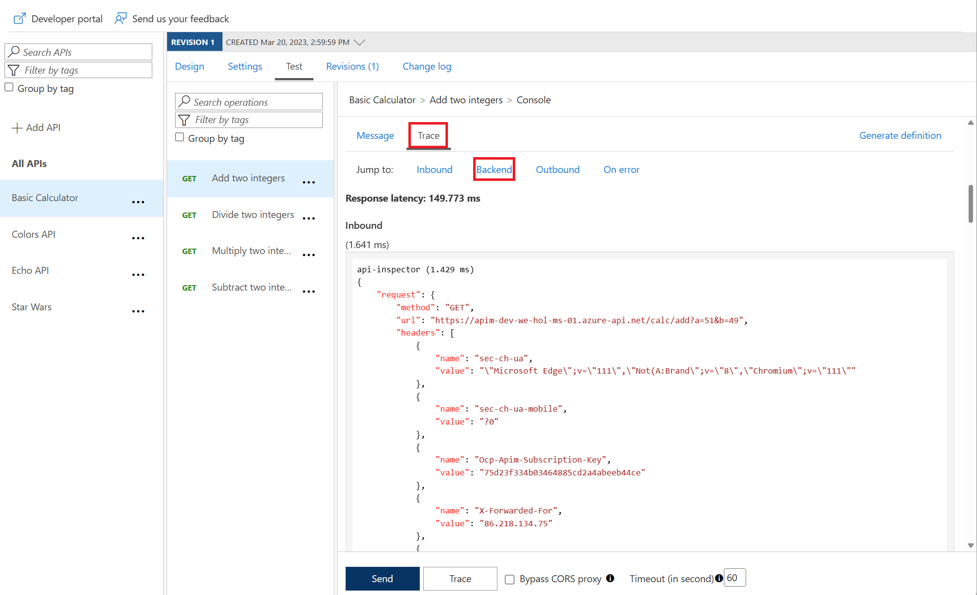 Transformation policies Azure API Management Hands on Lab