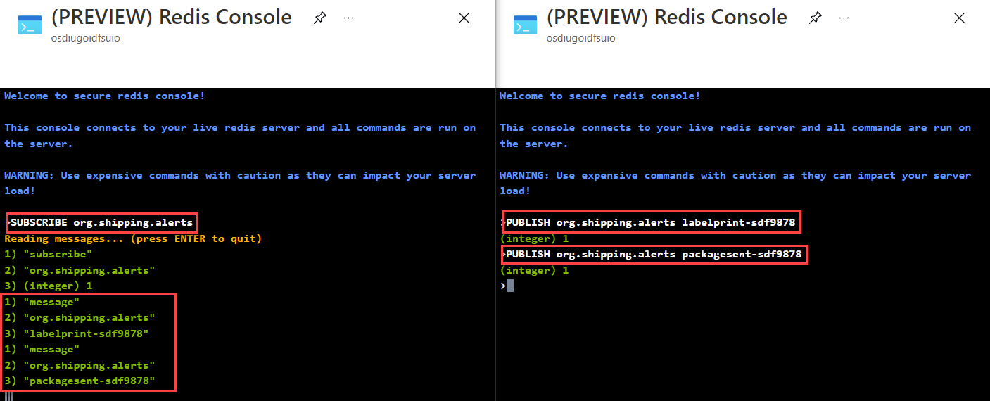 Pub/Sub in Azure Cache for Redis
