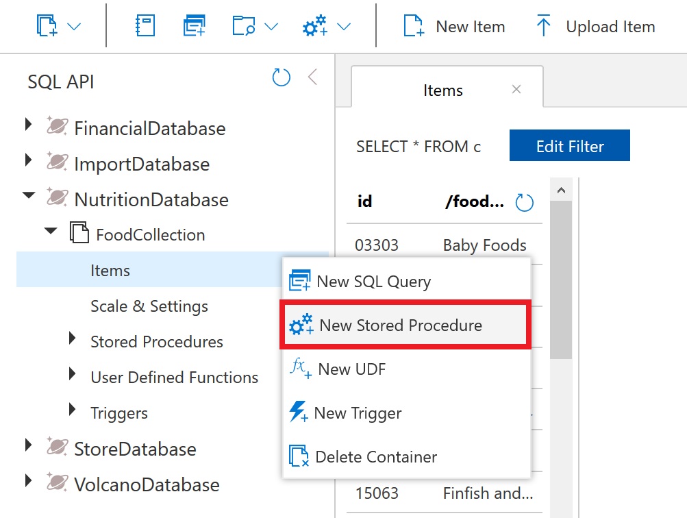 Azure Cosmos DB Authoring Azure Cosmos DB Stored Procedures