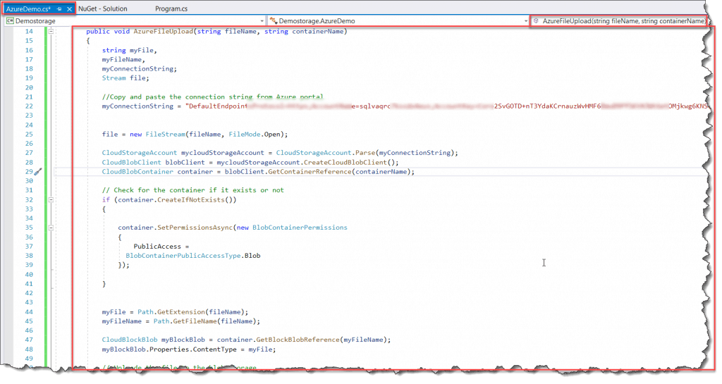 How To Upload And Download File From Azure Blob Storage Using C And