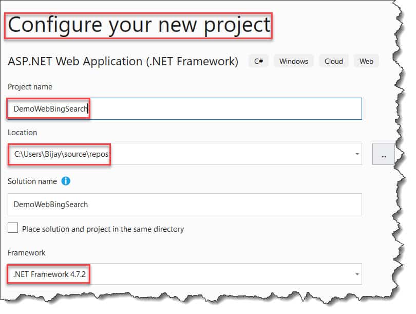 Microsoft Cognitive Services Bing Search Example Azure Lessons