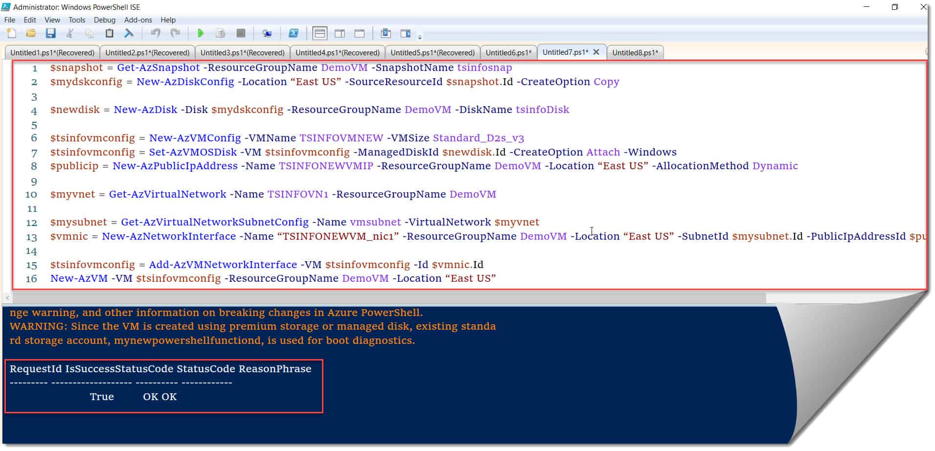 Create A VM From A Snapshot In Azure Using PowerShell Azure Lessons