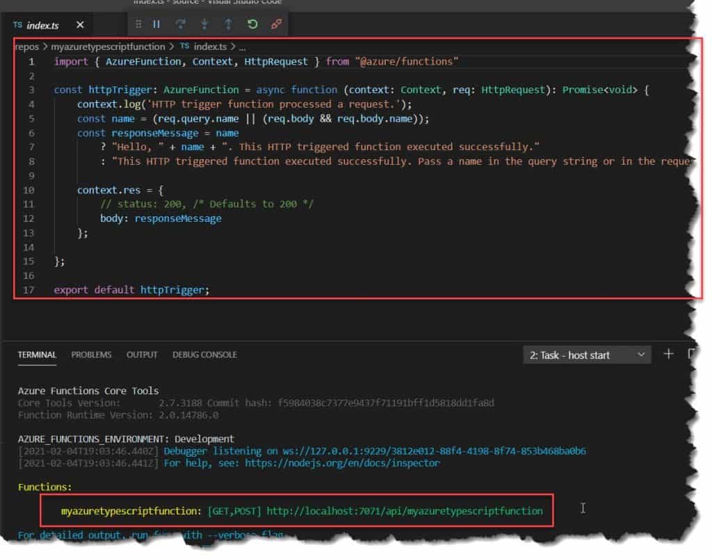 Cannot Find Module 'azure/functions' Or Its Corresponding Type