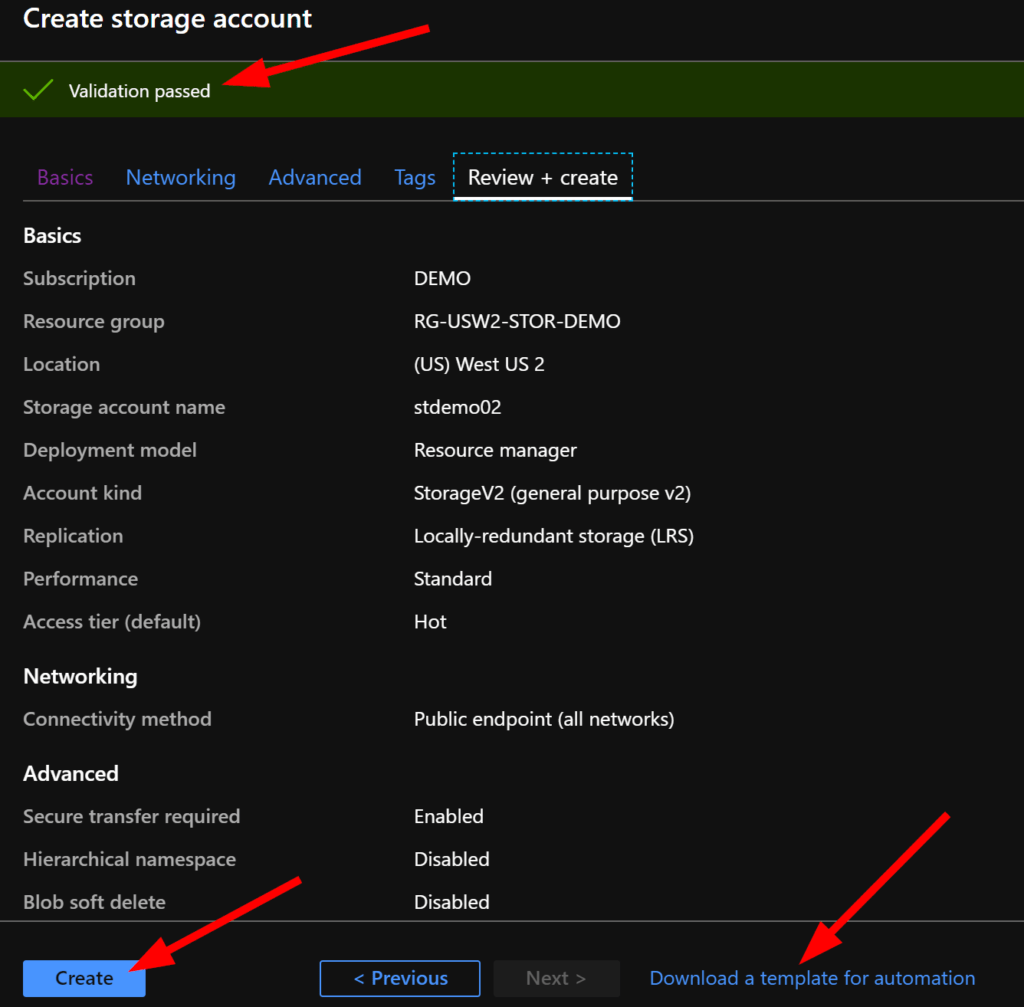 Create an Azure Virtual Environment Storage Accounts AzureTracks