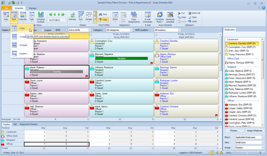 Employee Scheduling Software Snap Schedule Product Tour