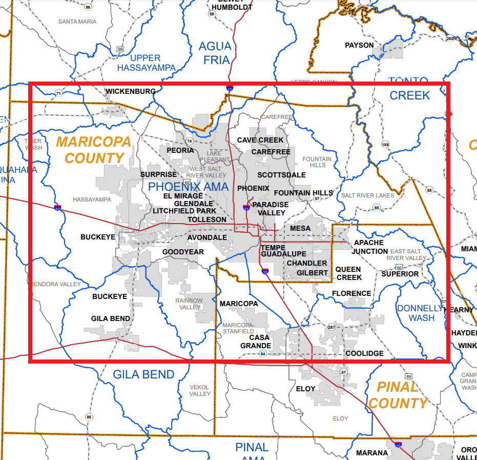Arizona Department of Water Resources field hydrologists conducting