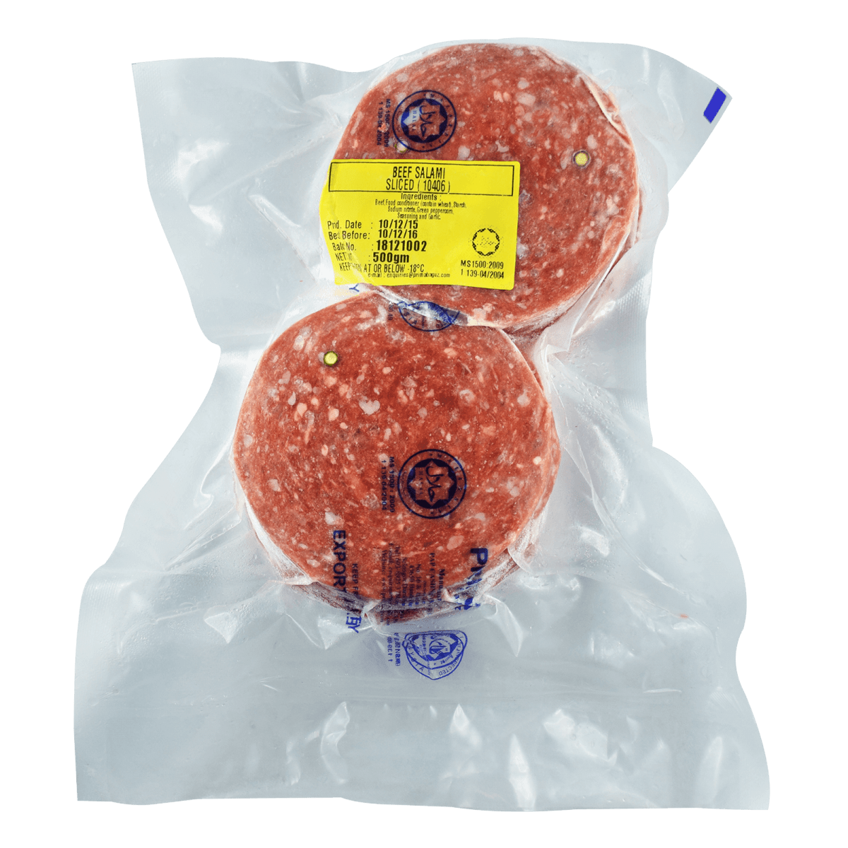 Prima Salami Beef Sliced 500g AzZainMart