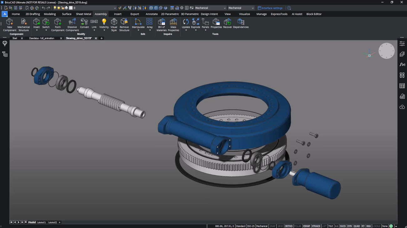 PTM System BricsCAD, projektowanie CAD 2D i 3D