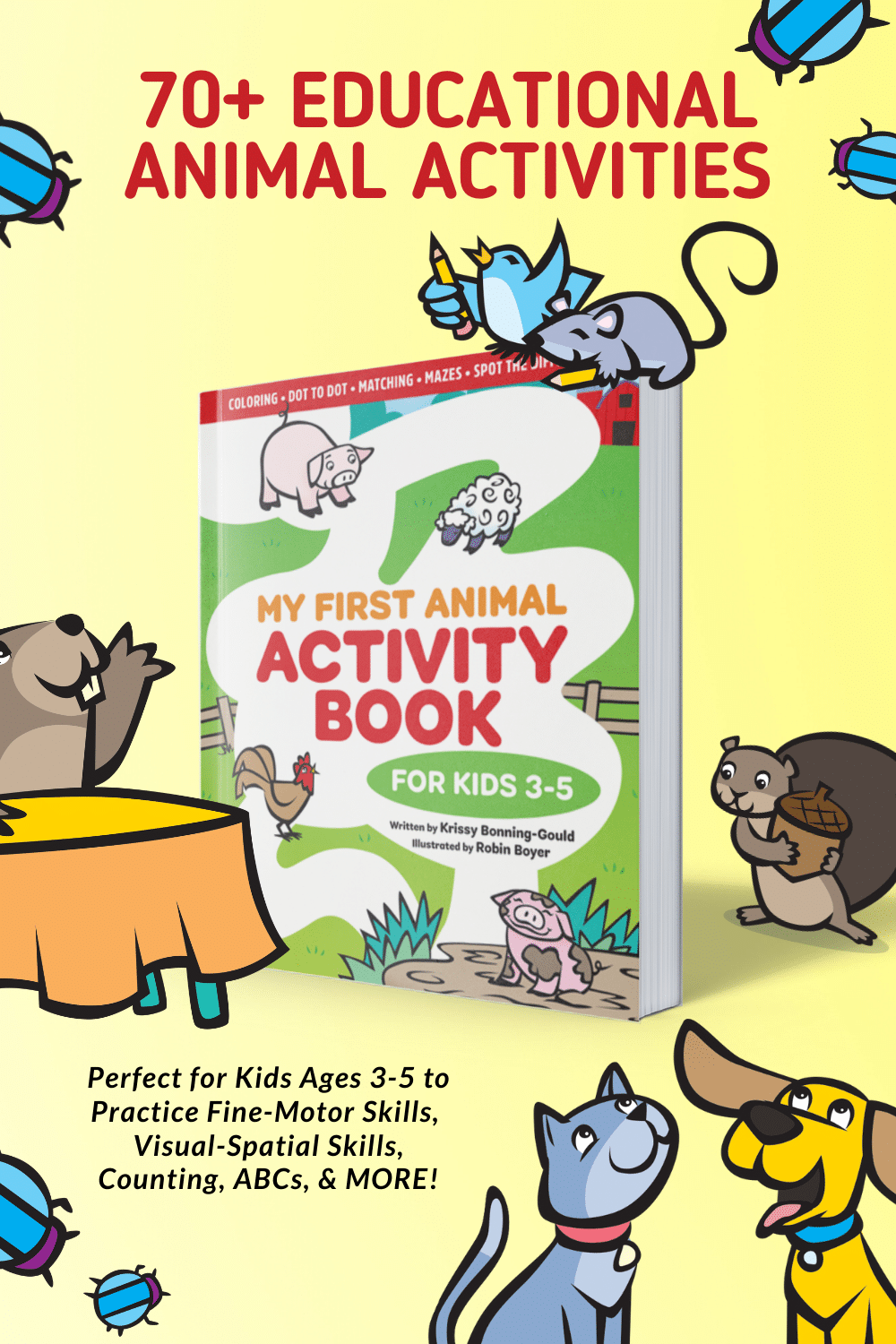 Introducing, The Perfect Animal Activity Book for Preschoolers!