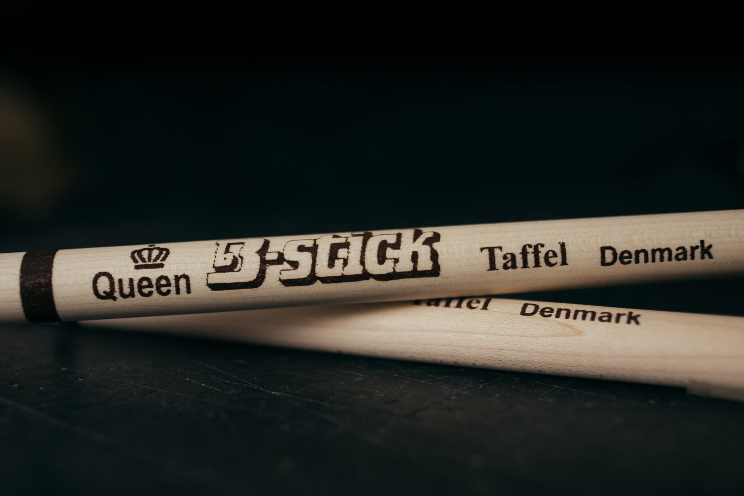 Queen Taffel maple drumsticks Handmade from Bstick of Denmark