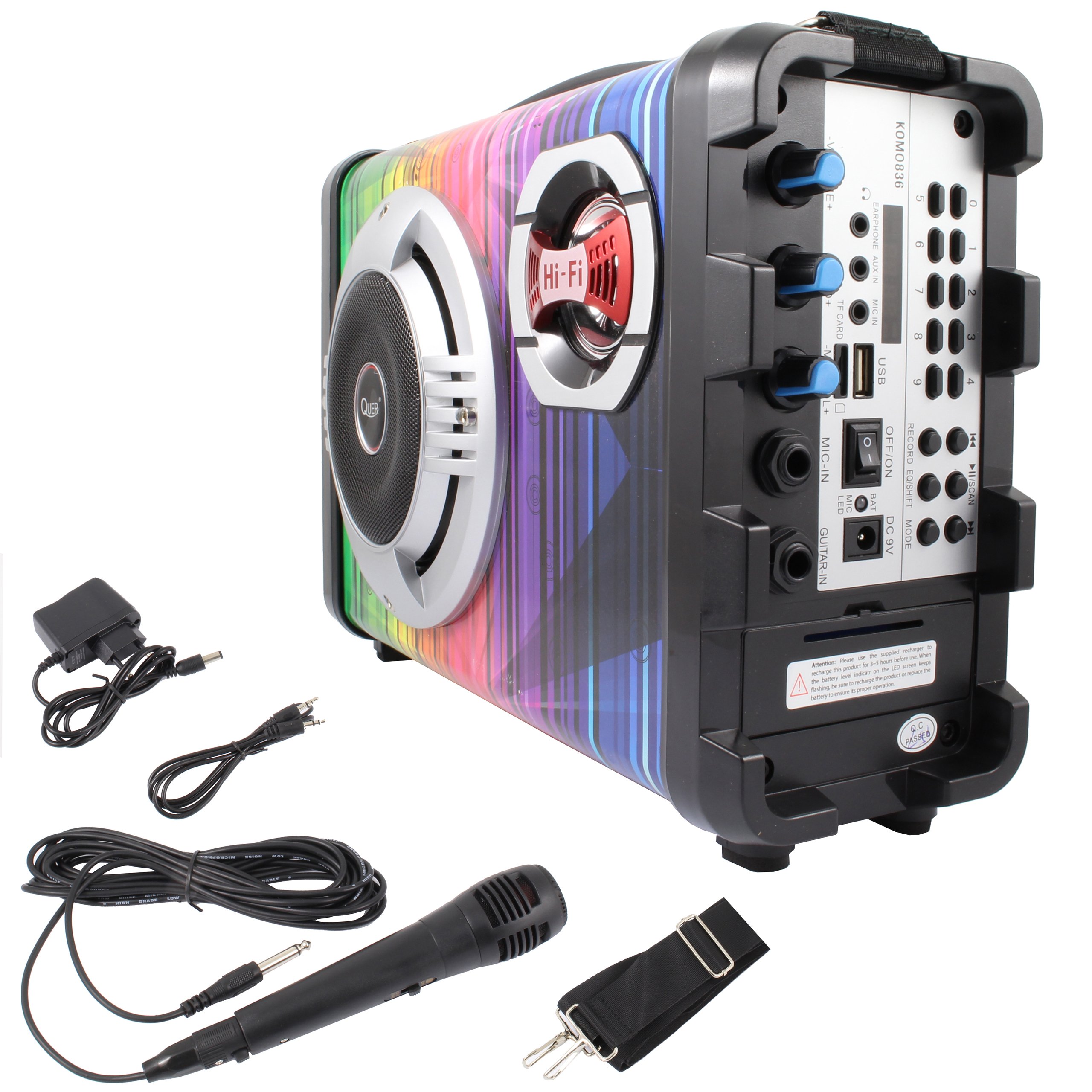 Zestaw Karaoke z mikrofonem przenośny bezprzewodow 6771484609