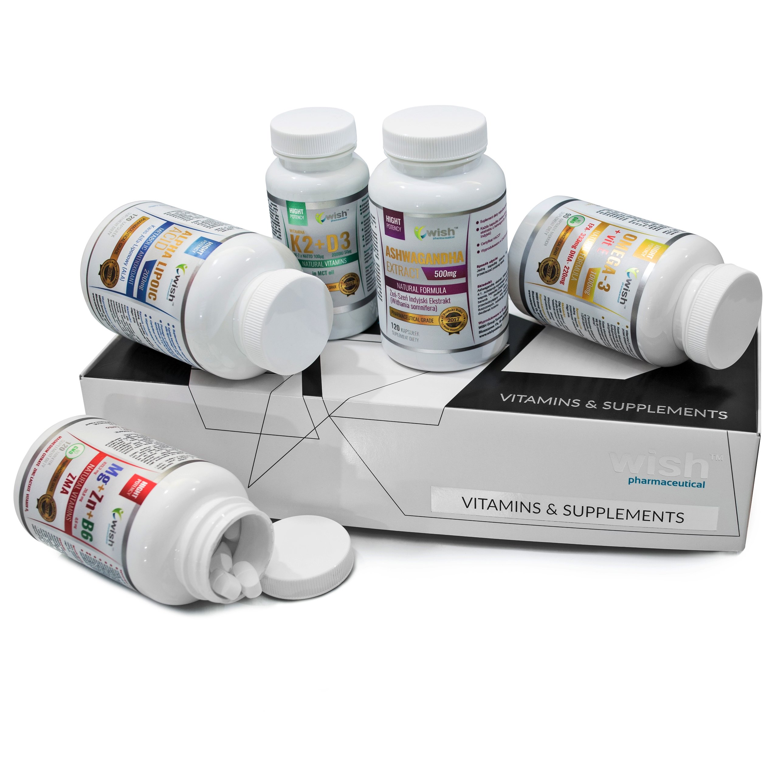 K2+D3 ASHWAGANDHA MAGNEZ OMEGA 3 KWAS ALFA ALA BOX 7159101222 oficjalne archiwum allegro