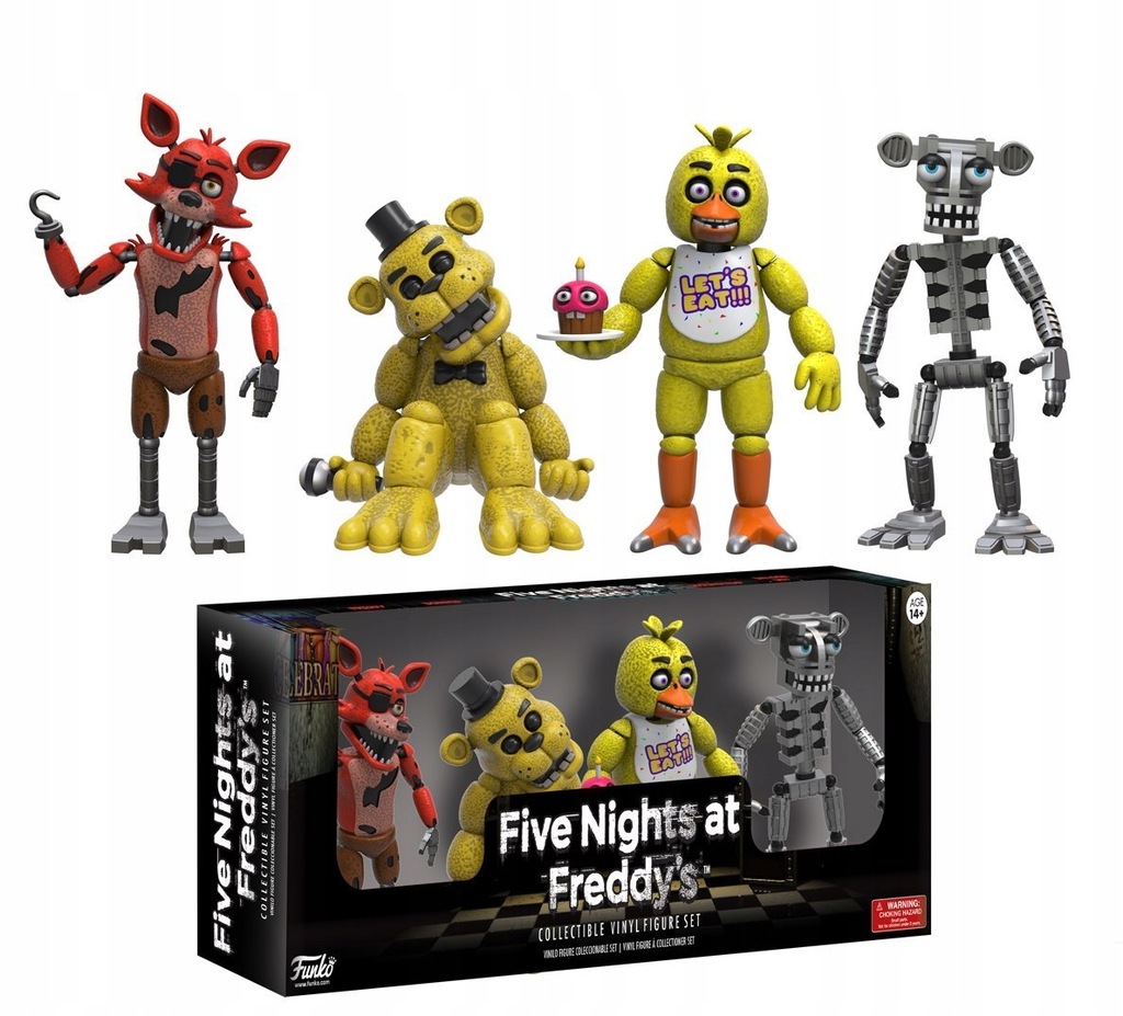 FIVE NIGHTS AT FREDDY'S ZESTAW FNAF 7274136407 oficjalne archiwum