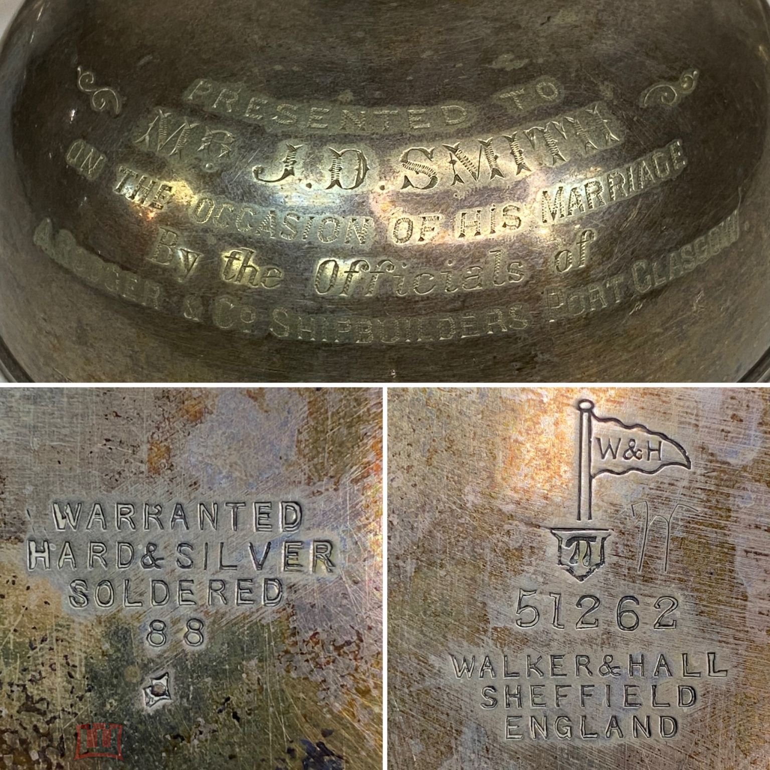 Редкая бульотка для варки яйц WARRANTED HARD& SILVER SOLDERED Англия