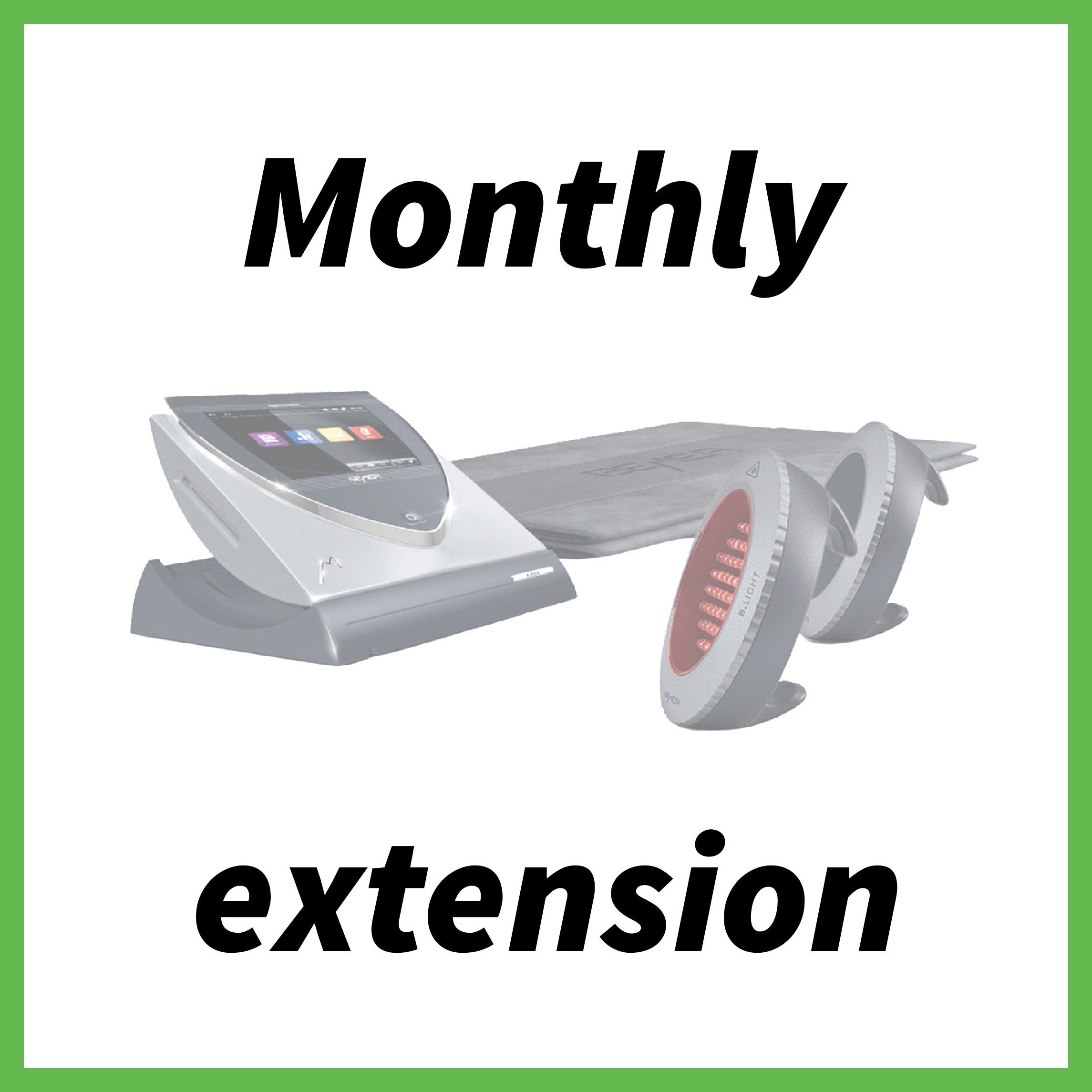 Monthly Rental Extension for BEMER Pro Set Life Improved BEMER Rentals