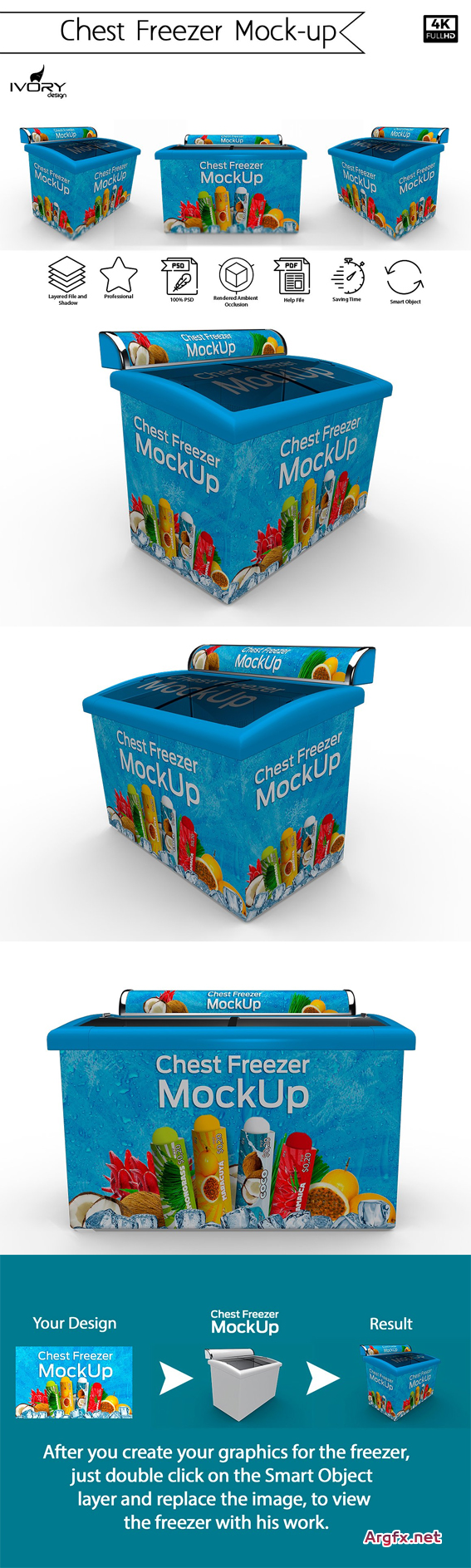 CM Chest Freezer Mockup 1373503 » Free Download Vector Stock Image