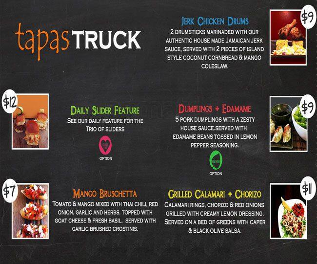 Jane Bond Tapas Truck Menu, Menu for Jane Bond Tapas Truck, Downtown