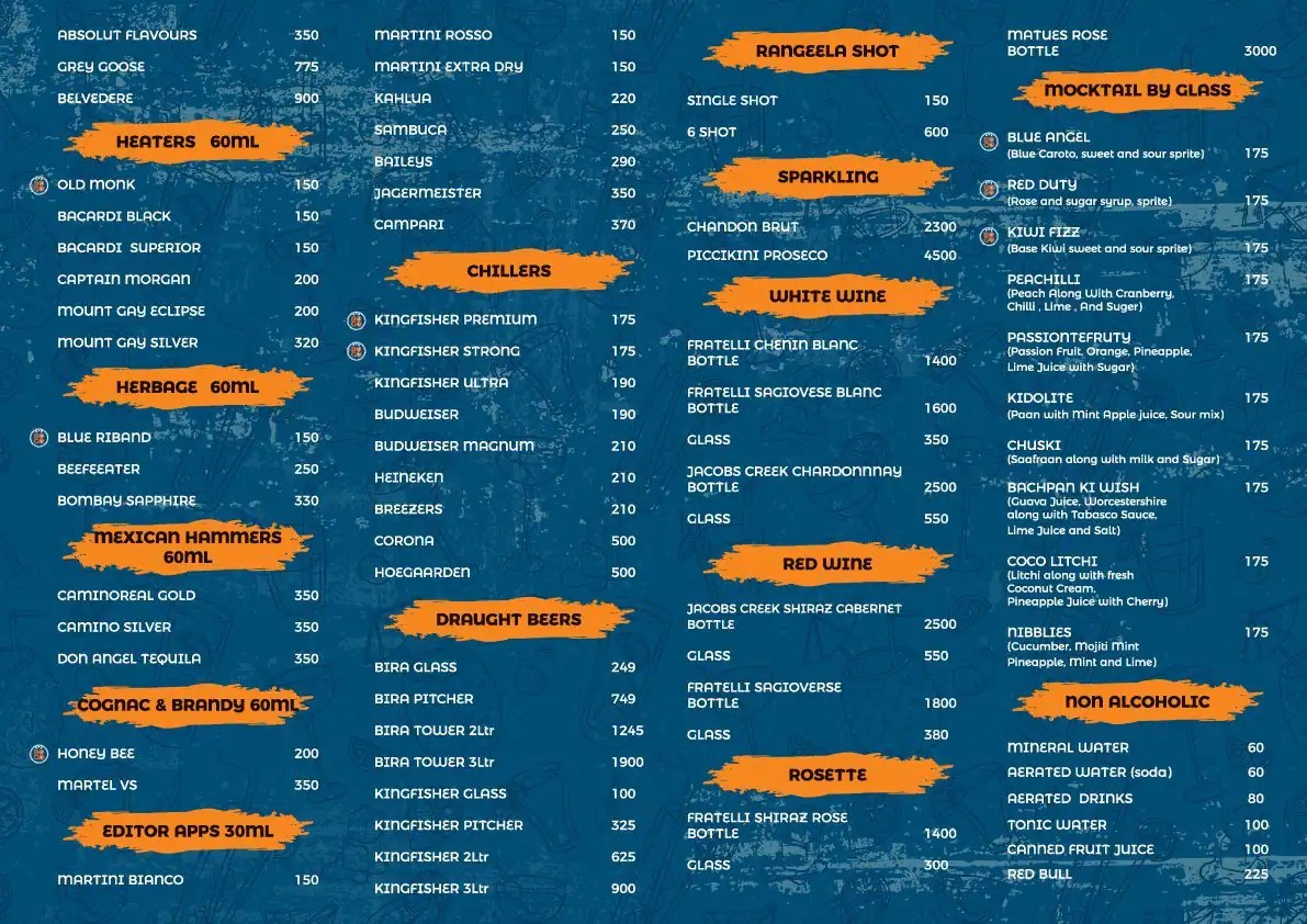 Blue Water Menü, Blue Water, Ravet, Pune için Menü Zomato