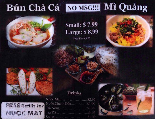 Bun Cha Ca Da Nang Menu, Menu for Bun Cha Ca Da Nang, Alief, Houston