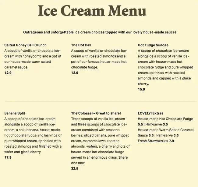 Menu at The Pancake Parlour restaurant, Narre Warren