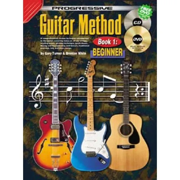 Progressive Guitar Method Book One Beginner Gary Turner & Brenton