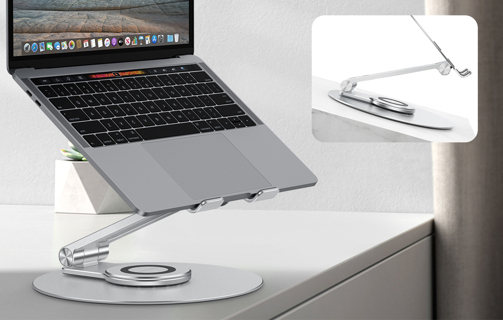 OMOTON Adjustable Laptop Stand LA04 (Silver)
