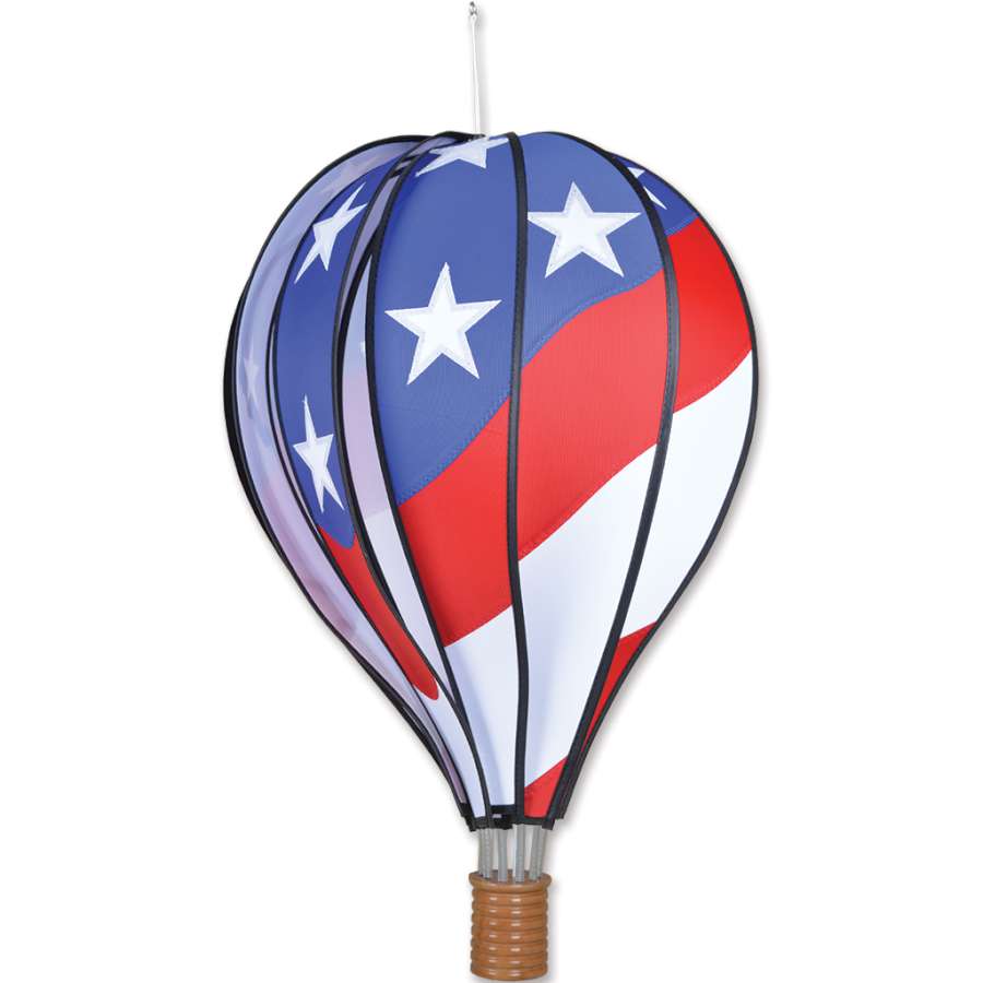 Hot Air Balloon Wind Spinner Patriotic 22" Large Colorful 25778 eBay