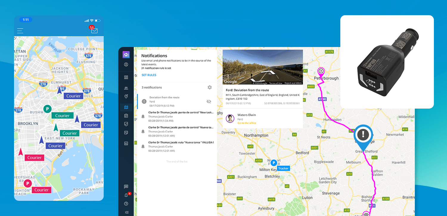 Rastreador GPS para los empleados B2Field