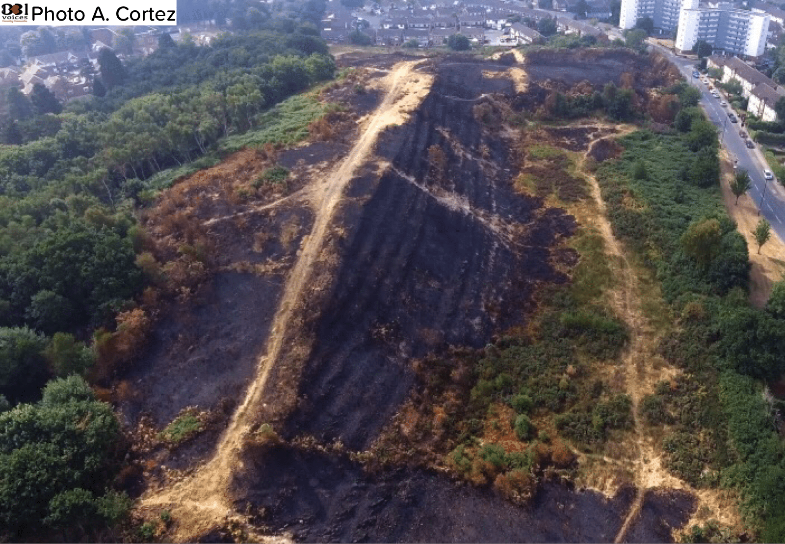 In Pictures New drone images show extent of fire damage on former