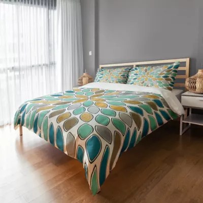 Shop gold bedding sets for a luxurious appeal. petals duvet cover bed bath beyond