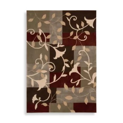 Nourison Contours Mocha Trumpet Flower Rug Bed Bath & Beyond